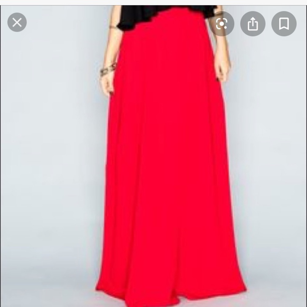 Show Me Your MuMu red maxi skirt size S